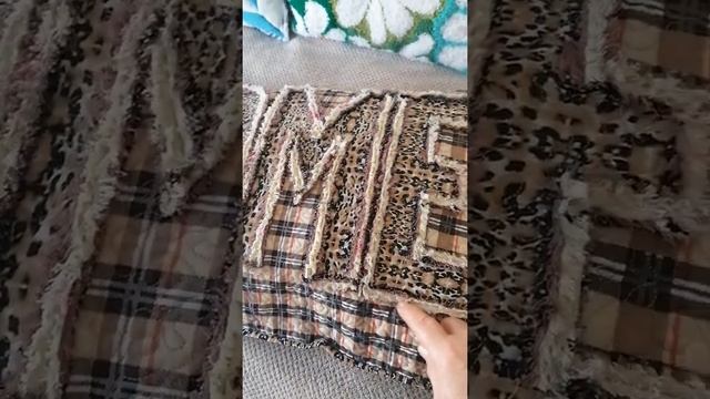 "ленивая синель" на мужской подушке. #мойпечворкsv