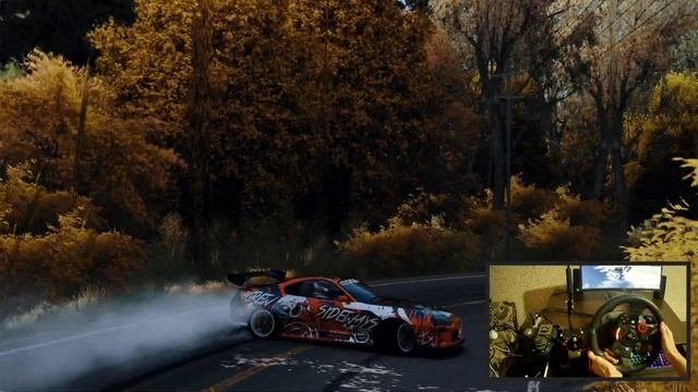 Supra A80 WDT drifting Dousojin Touge 1990!!  steering wheel  Assetto corsa
