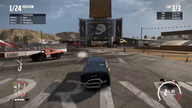 Wreckfest |  The Craziest Track |  Loop Madness | Banger racing game PS4 PRO 1080p