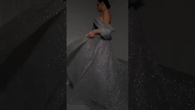 Вечернее платье Грасия Серый