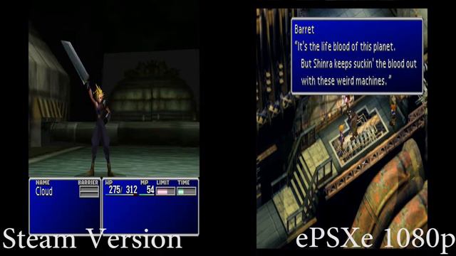 PC vs Emulator Final Fantasy 7