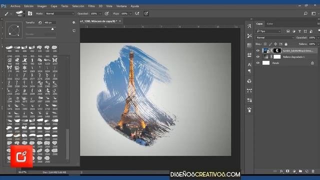 ? Efecto Brush  Efecto pincel en PHOTOSHOP  Tutorial 