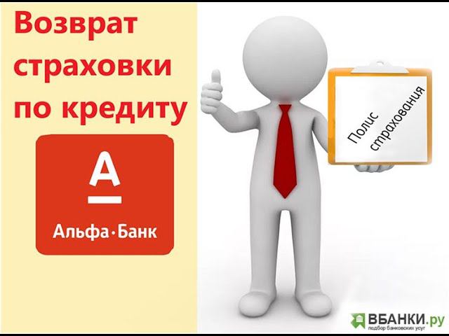Альфа Банк: возврат страховки по кредиту