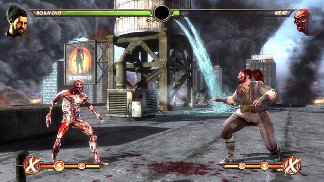 Mortal Kombat 9 Bo Rai Cho VS Meat
