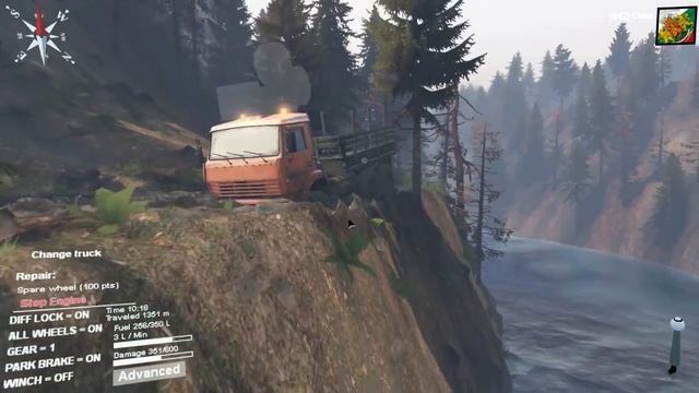 SpinTires  7 Карта Bush Creek v2.0