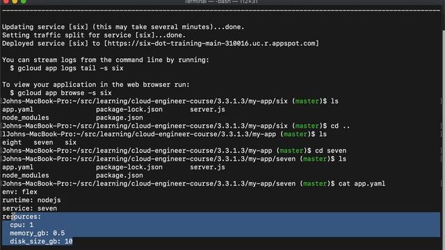 Cloud Engineering Course: Deploying an application... (App Engine - Flexible Environment)