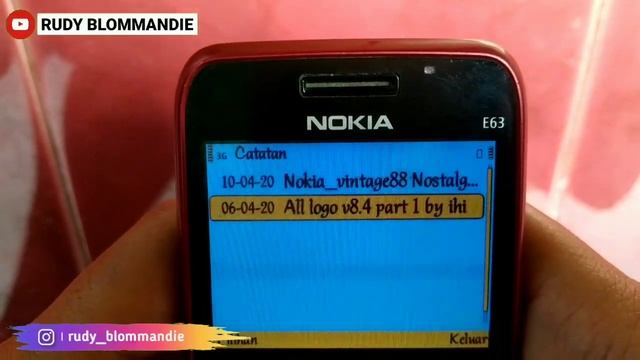 Symbian os Nokia e63 | Cara Mengubah Tulisan "Pilihan" & "Keluar" Nokia e63