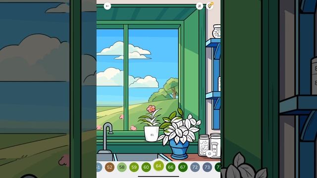 Zen Color Paint by Numbers app Colour with me Colorful Kitchen  #relaxing #calming #pantry #details