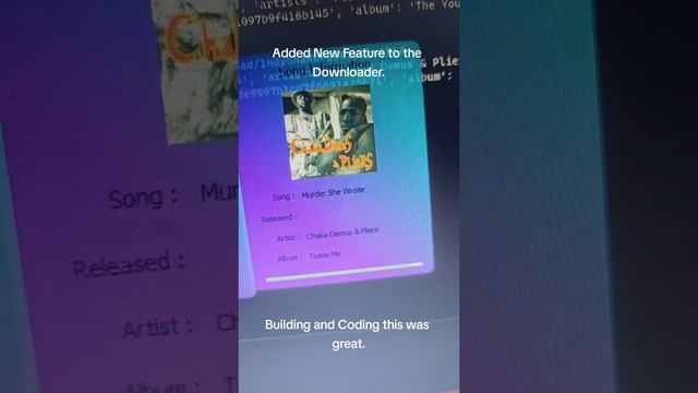 Building something like this feels like an accomplishment!! coding musicplaylist python spotify