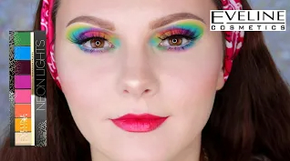 EVELINE NEON LIGHTS  СВОТЧИ И МАКИЯЖ  MAKEUP TUTORIAL  ЭВЕЛИН