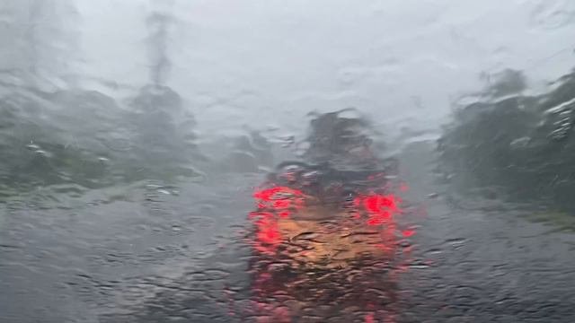 Сильный ливень в электростали