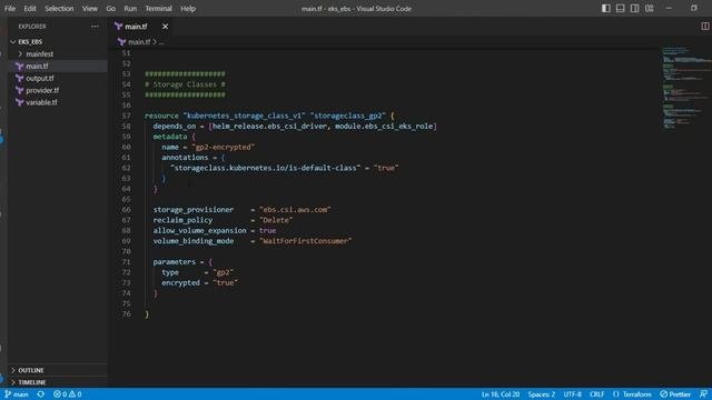 Provisioning EBS Storage On AWS EKS Using Terraform