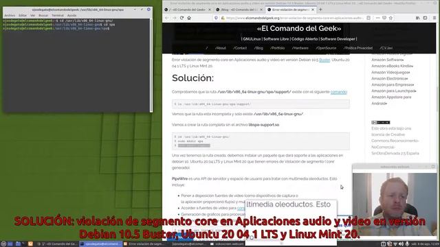 Solución:violación de segmento core Aplicaciones audio y video en Distros Linux basadas en Debian 1