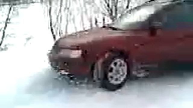 Пассат Б5 по льду.3gp