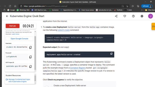 Kubernetes Engine: Qwik Start | Quest 1 - Lab 4