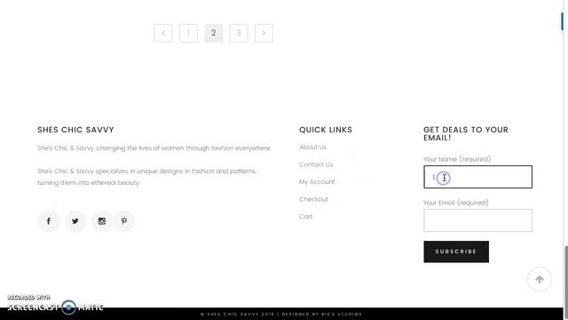 Chic Fashion Boutique Website | BICA Studio Solutions Professional Web Design & SEO
