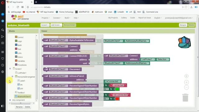 MIT APP INVERTOR #20... arduino bluetooth app(2nd) tutorial in tamil