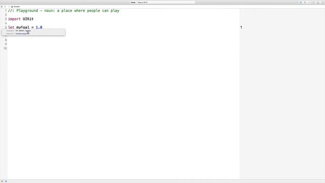 Swift 2. Урок 2. Константы и переменные и Tuples