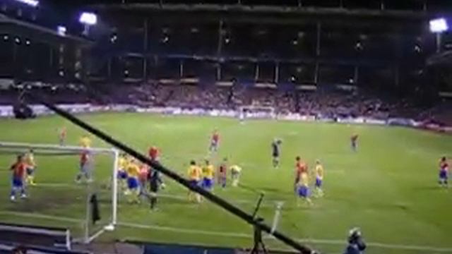 Euro 2008 qualification Sweden - Spain, the 2-0 goal