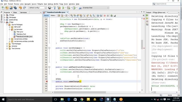 JavaFX Tutorials part 022 editing column and persist to database