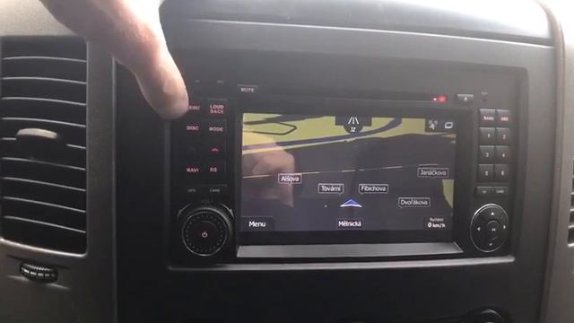 Navigation For Mercedes Sprinter Or VW Crafter Installed By Cars Equipment S.r.o.