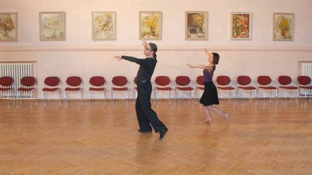 Line Figures - Throwaway Oversway in Waltz  Dance Routine