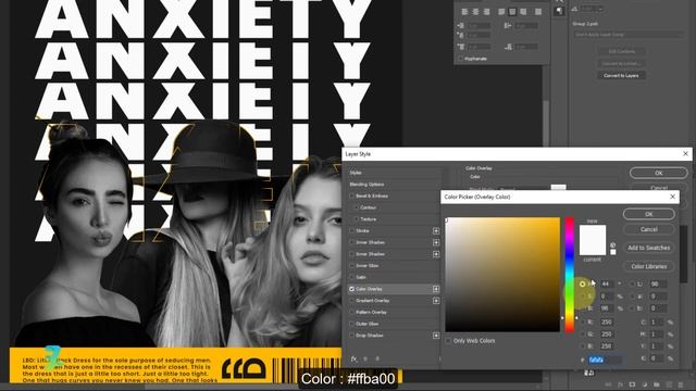 Typography Black Anxiety - Tutorial Photoshop CC 2022