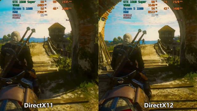 The Witcher 3 Next Gen DirectX 11 vs DirectX 12 FPS Test