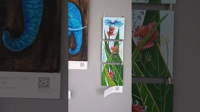 Выставка картин "Доброе утро" от художников "Красный клевер" и центра "Респект" в ДК Прогресс