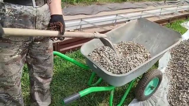 установка бордюров дорожки 2часть