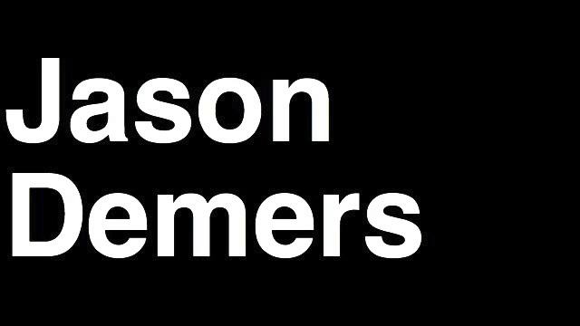 How to Pronounce Jason Demers San Jose Sharks NHL Hockey Player Runforthecube