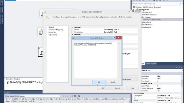 Transaction Handling in SSIS Package