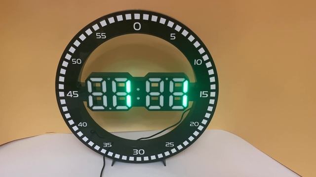 DS-3668L-4( зеленые) Электронные настенные, настольные часы/будильник/температура/дата