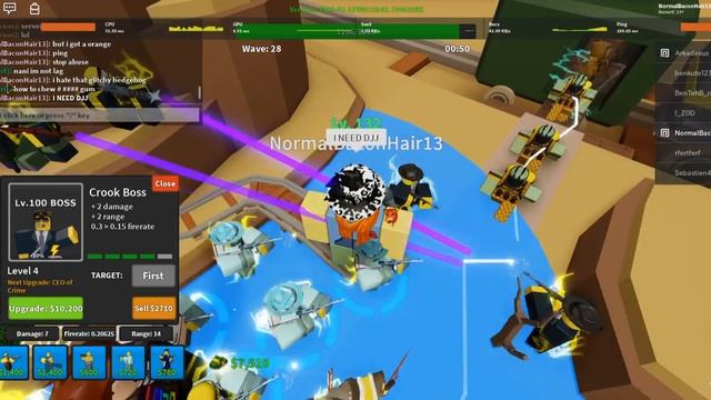 ROBLOX  TDS - Playing with an admin