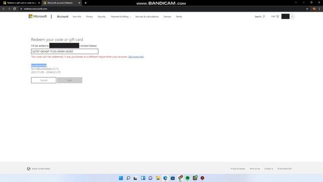 How to redeem Region Locked Xbox or MS Codes!