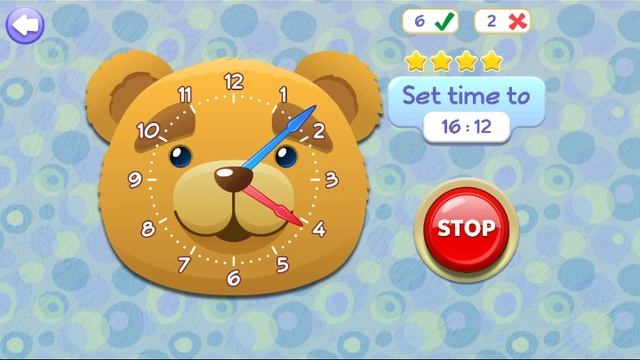 Обучающий мультик игра для детей Который час Учим понимать часы Gameplay For Kids