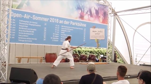 Ryukyu Kobudo Tesshinkan demo at the EGA, Erfurt, 2016