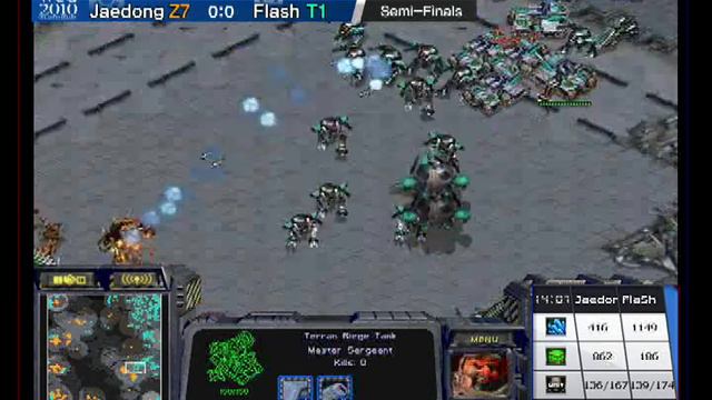 [2010 GF]Starcraft: Semi-Final/Set 1- Jaedong (KR) vs.  Flash(KR) /KOREAN