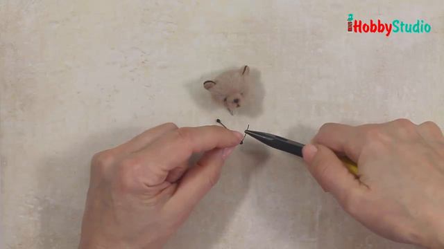 Как работать со стеклянными глазами на проволоке для мишки Тедди