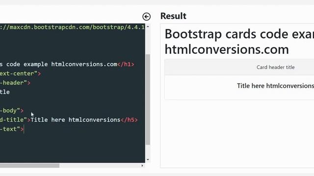 Bootstrap cards | HTMLConversions.com