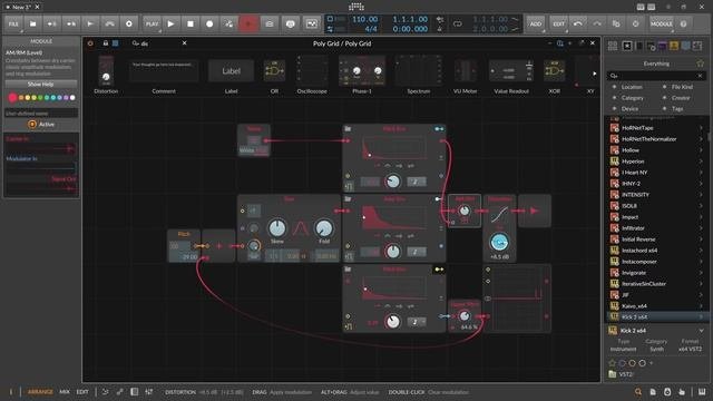 Replacing Kick 2 With Bitwig Stock Devices