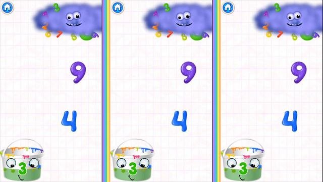 Learn Numbers With Bini Bambini Game  One - Two - Three - Four English