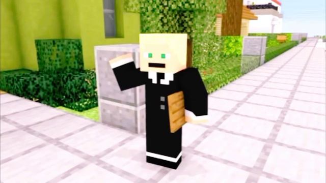 BiG BOG Minecraft-animation love too girl Balloon BIG School ? Minecraft