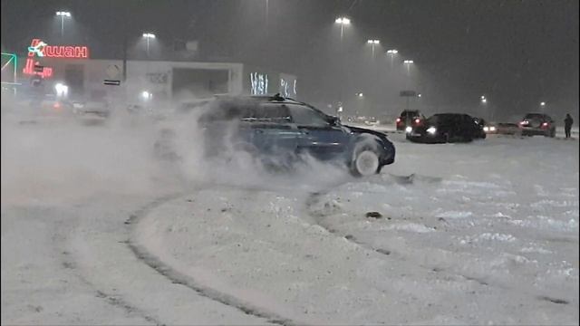 Subaru Outback EZ30 winter mode. Покатушки с subaru клубом Нижний Новгород.