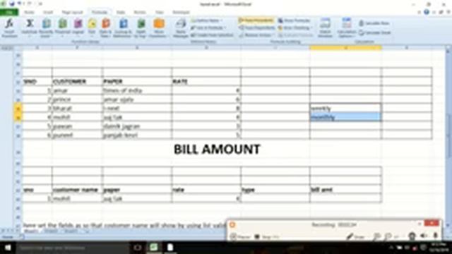 learn the use of custom list , name manager, vlookup formula in excel