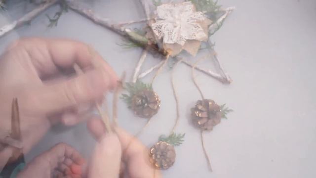 3 IDEAS DE DECORACIÓN NAVIDEÑA CON RAMAS SECAS ? RECICLAJE ? MANUALIDADES FÁCILES ?DECOUPAGE