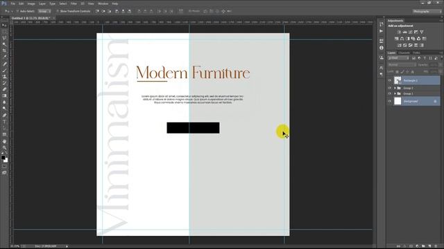 Modern Furniture Social Media Post Banner Design in Photoshop | Photoshop Tutorial