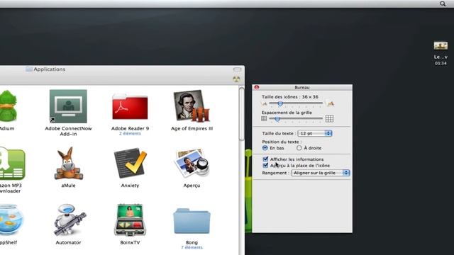 N°8 - Mac OS options de présentation du finder