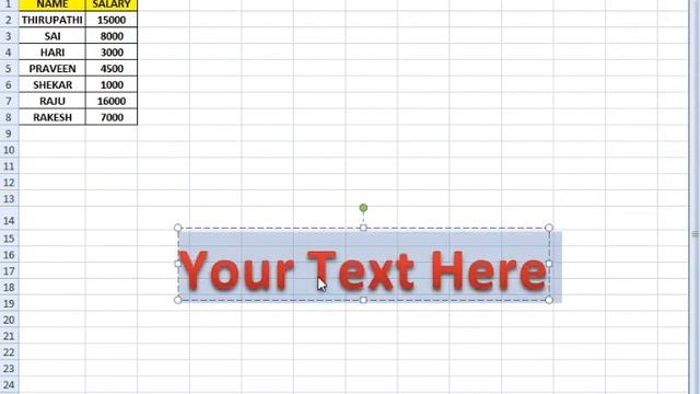Insert tab in Excel | Hyperlink 3d word symbol in Excel in hindi