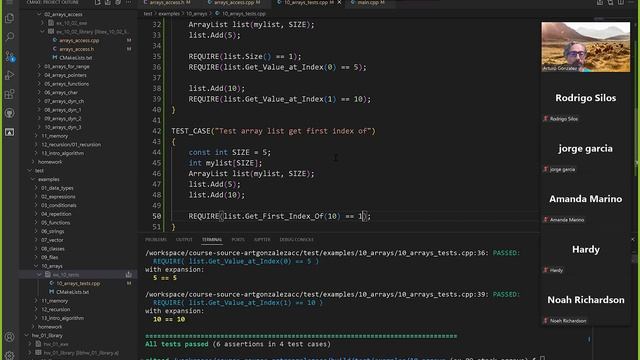 110122 COSC 1337 C++ Array list with stack array, using dynamic memory arrays in functions